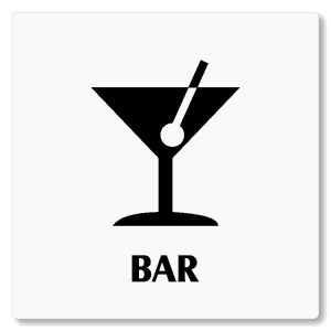 Bar, 118x118mm, bílá, Nevada